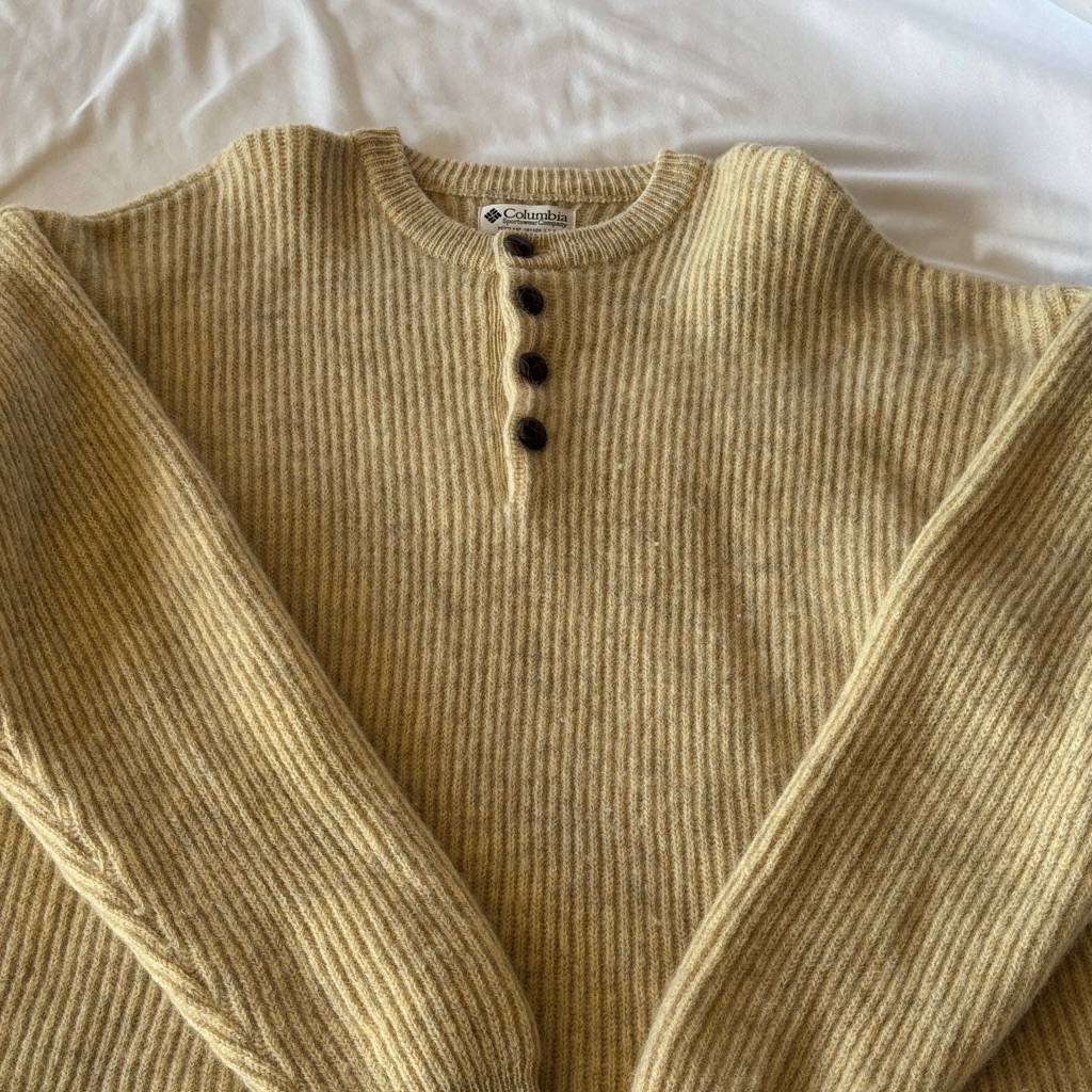 Vintage Columbia Sweater 100% Wool